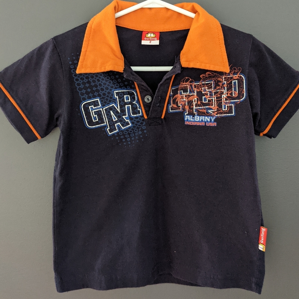 Garfield the cat collared shirt